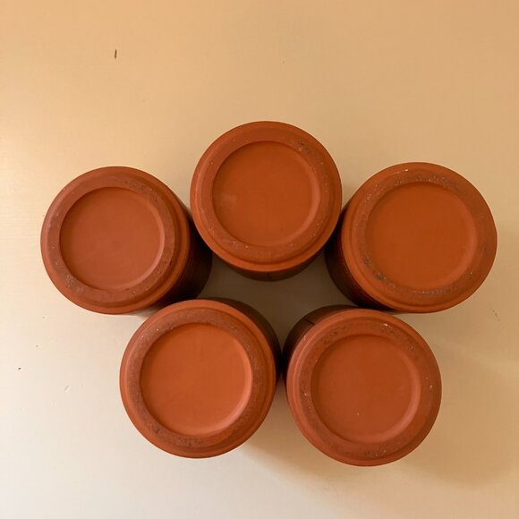 Henry Watson Pottery Terracotta Spice Jars - England Suffolk Revised Canisters - Picture 11 of 13